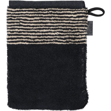 Washandje Cawö Luxury Home Two-Tone Black (Set van 6)