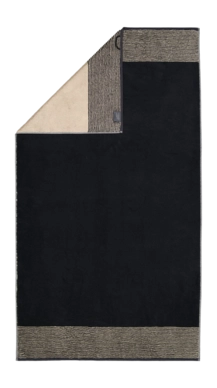 Douchelaken Cawö Luxury Home Two-Tone Black