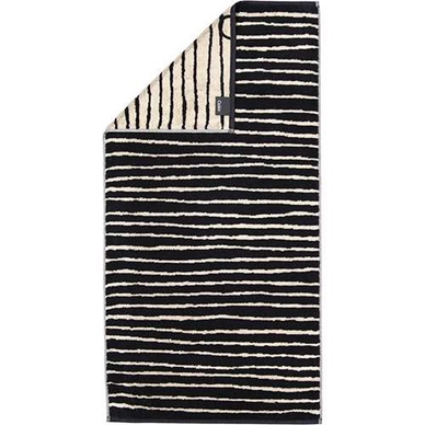 Handdoek Cawö Loft Lines Black (Set van 3)
