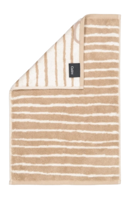 Asciugamano per ospiti Cawö Loft Lines 30 x 50 cm, Set da 6 pezzi, Beige naturale