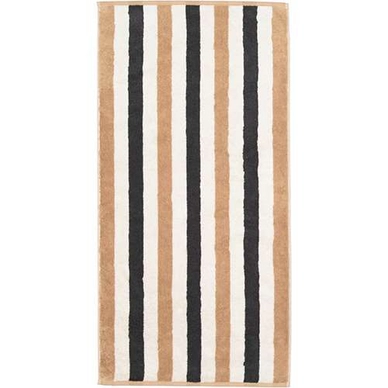 Handdoek Cawö Coast Stripes Anthracite/Nature (Set van 3)