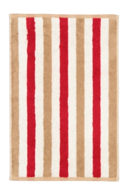 Serviette Invités Cawö Coast Stripes Red/Nature (Lot de 6)