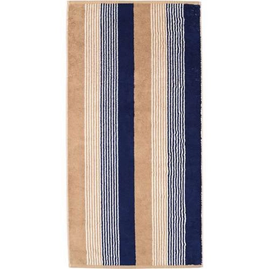 Serviette de Toilette Cawö Coast Repeat Navy/Nature (Lot de 3)