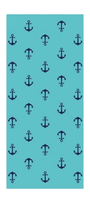 Beach Towel Cawö Beach Anchor Turquoise