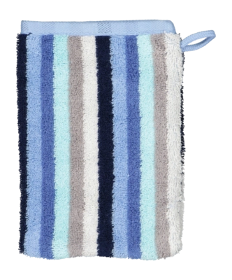 Washandje Cawö Shades Stripes Aqua (Set van 3)