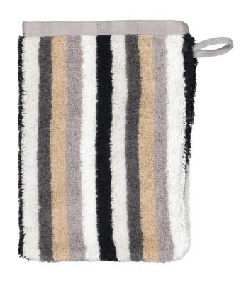 Washandje Cawö Shades Stripes Stone (Set van 3)