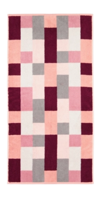 Serviette de Toilette Cawö Shades Karo Berry (Lot de 3)