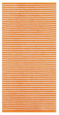 Serviette de Douche Cawö Campus Ringel Stripes Mandarine