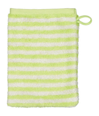 Washandje Cawö Campus Ringel Stripes Pistazie (Set van 6)