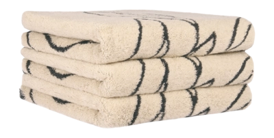 Serviette de Toilette Cawö Atelier Floral Beige (Lot de 3)