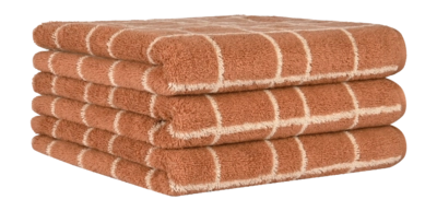 Handdoek Cawö Atelier Allover Copper (Set van 3)