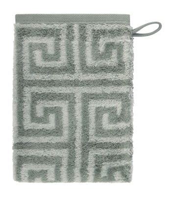 Manopola guanto Cawö Noblesse Elegance 16 x 22 cm, Set da 6, Allover, Verde Nordico