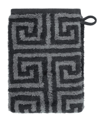Washandje Cawö Noblesse Elegance Allover Black (Set van 6)