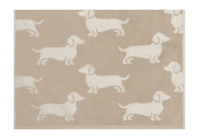 Serviette Invités Cawö We Love Dogs Nature/Beige (Lot de 6)
