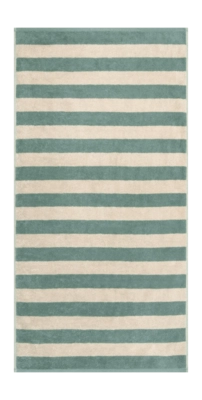Bath Sheet Cawö Lines Block Stripes Fjord
