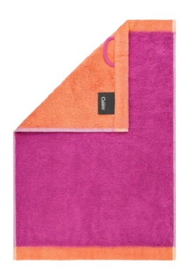 Handtuch Cawö Lifestyle Splash Reversible Pink/Mandarine (3er-Set)