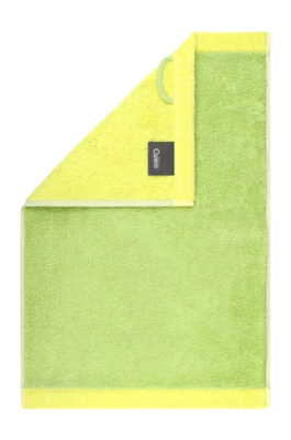 Serviette Invités Cawö Lifestyle Splash Reversible Pistache/Citron (Lot de 6)
