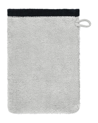 Washandje Cawö Lifestyle Splash Reversible Platinum/Black (Set van 6)