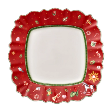 Dinner Plate Villeroy & Boch Toy's Delight Red Square 28 cm (Set of 6)