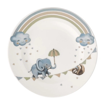 Children's Plate Villeroy & Boch Walk like an Elephant White 21.5 cm (Set of 6)