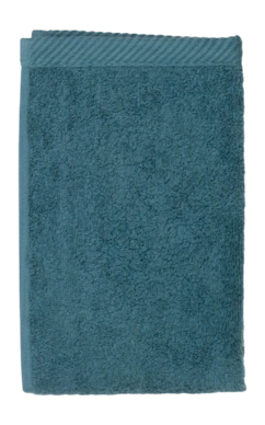 Gastendoek Kela Ladessa Teal Blue (30 x 50 cm) (Set van 3)