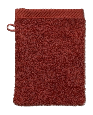 Gant de Toilette Kela Ladessa Orient Red (15 x 15 cm) (Lot de 3)