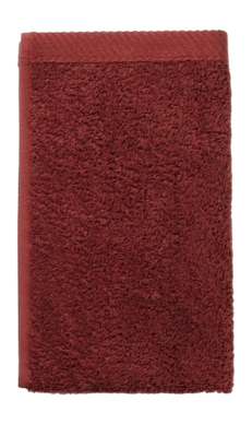 Gastendoek Kela Ladessa Rust Red (30 x 50 cm) (Set van 3)