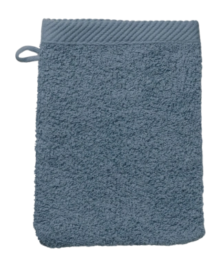 Manopola guanto Kela Leonora 15 x 21 cm, 3 pezzi, 100% Cotone Premium, Blu Fumé