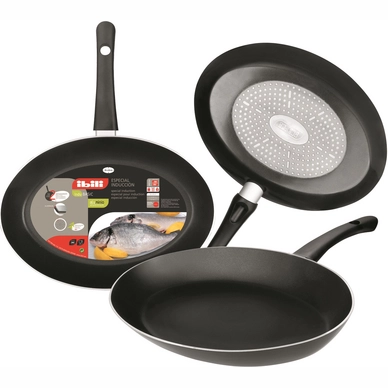 Padella antiaderente ovale per frittura pesce Ibili Indubasic 35 x 24 cm