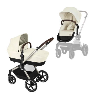 Kinderwagen Cybex Eos Lux Tpe Seashell Beige | Light Beige Beige
