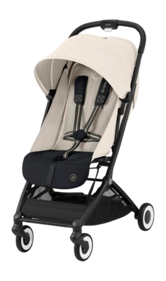 Kinderwagen Cybex Orfeo Blk Canvas White | Light Beige Beige