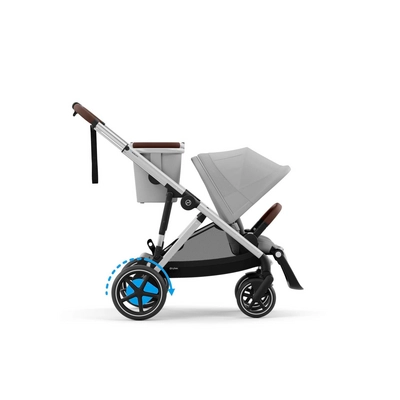 Kinderwagen Cybex Egazelle S Slv Stone Grey | Mid Grey Grey
