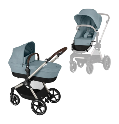 Kinderwagen Cybex Eos Lux Tpe Stormy Blue | Light Blue
