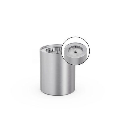 Bio-Burner Höfats Spin 1200 avec Eco-Ring et Couvercle d'Extinction Argent