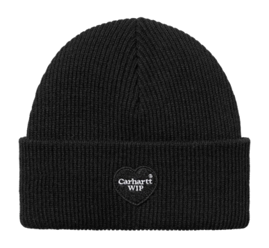 Beanie Carhartt WIP Heart Patch Beanie Unisex Black