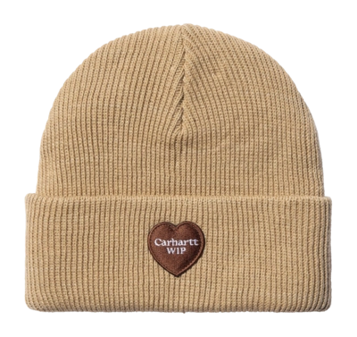 Beanie Carhartt WIP Unisex Heart Patch Beanie Dusty H Brown