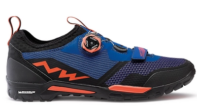 Mountainbikeschoen Northwave Men Aircross Plus Blue Lobster Orange