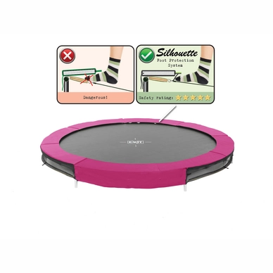 Trampoline EXIT Toys Silhouette Ground 244 Pink