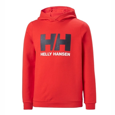 Trui Helly Hansen Junior HH Logo Hoodie Alert Red