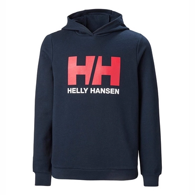 Trui Helly Hansen Junior HH Logo Hoodie Navy