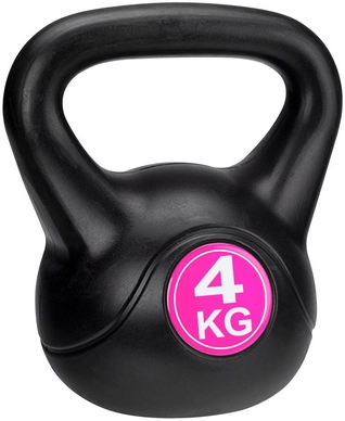 Kettlebel Avento 4 Kg Zwart Fuchsia