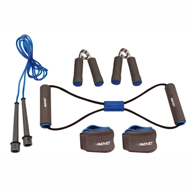 Fitness Set Avento Grijs Kobalt Zwart (6-delig)