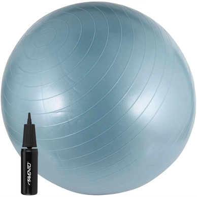 Ballon de Gym Avento  Bleu clair Noir Blanc 65 cm (avec pompe)
