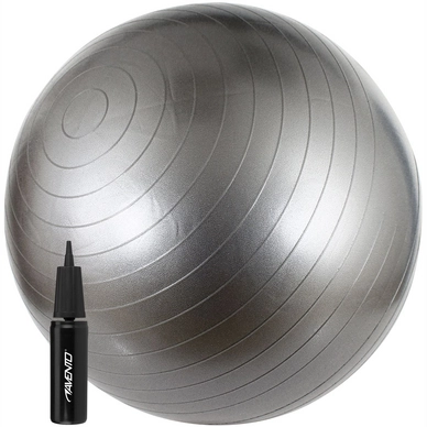 Gymbal Avento Met Pomp Zilvergrijs Zwart Wit 65 cm