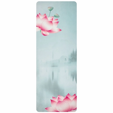 Yogamat Avento Print Microfiber Suede Groen