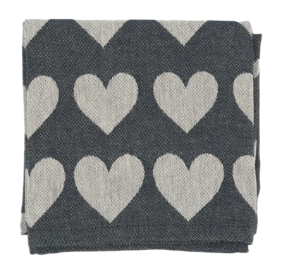 Torchon Bunzlau Castle Hearts Zwart