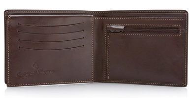 Portemonnee Castelijn & Beerens Billfold Ritsvakje Gaucho Mocca Heren