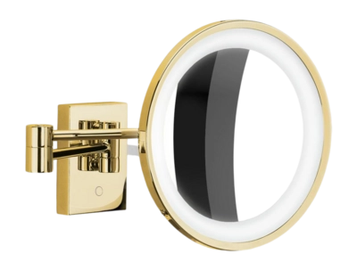 Make-up Spiegel Decor Walther BS 40 LED Gold (5-fache Vergrößerung)