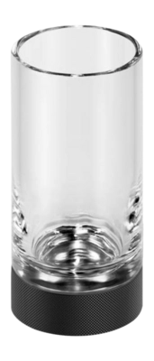 Tandenborstelhouder Decor Walther Club SMG Kristal Mat Zwart Transparant