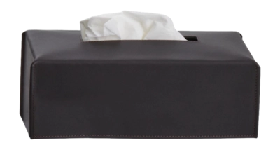 Tissuebox Decor Walther Nappa KB Zwart Bruin